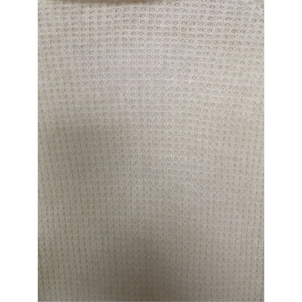 Everlane Alpaca Waffle-Stitch Polo Sweater Ivory Size XXS - Picture 7 of 12